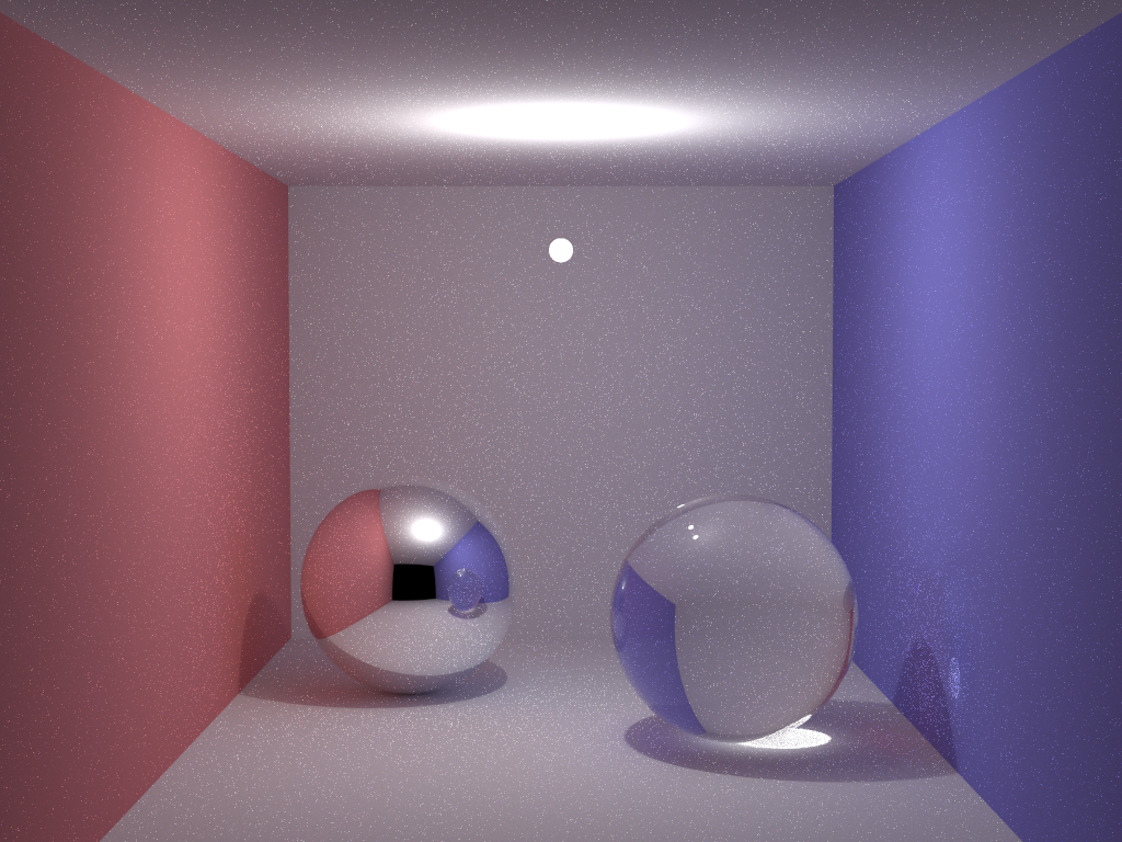 path tracing without regularisation 2048 spp